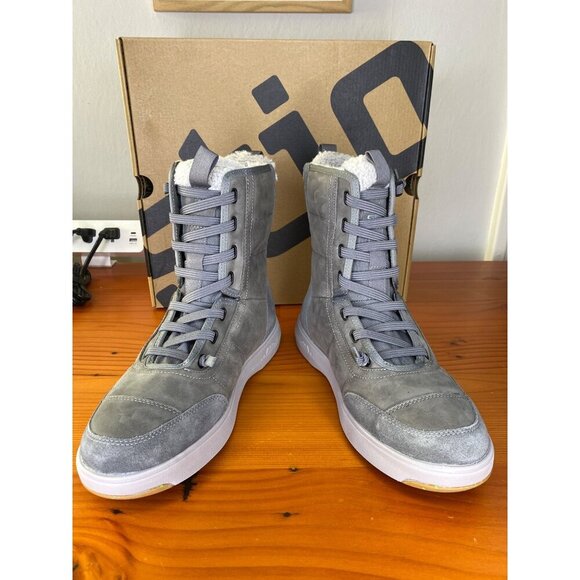 Stio Colter Waterproof Tall Insulated Boots Mens Size 8 Castle Rock Grey suede - Picture 4 of 11